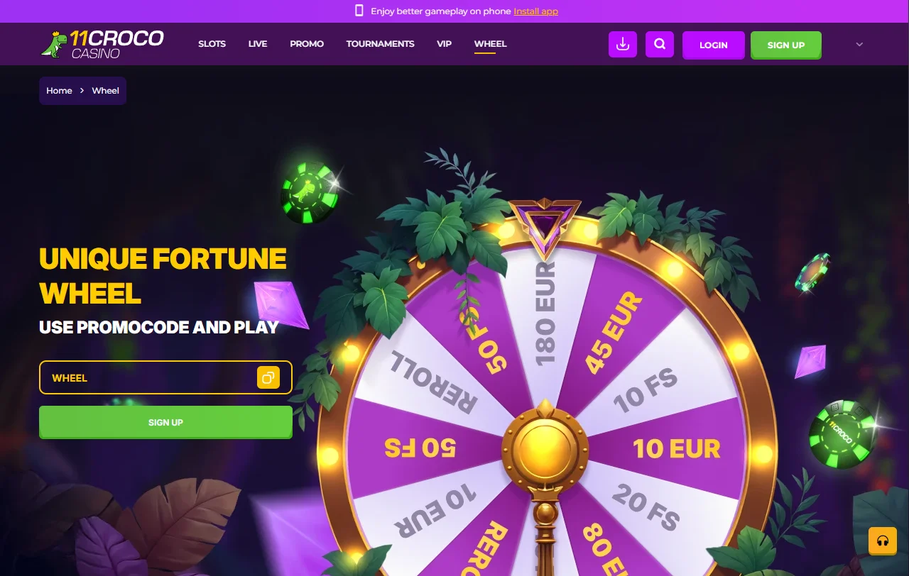 Bonos y promociones de 11Croco Casino para Perú