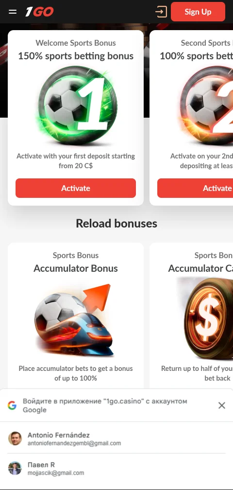 1Go Casino depósitos retiros y métodos de pago
