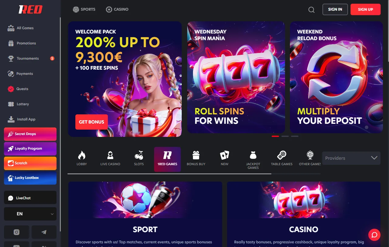 1Red Casino análisis completo para jugadores peruanos