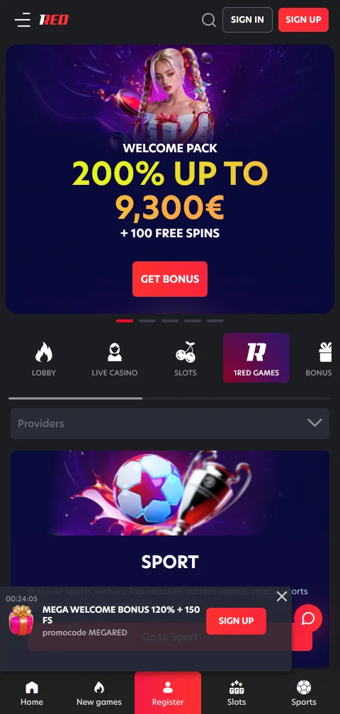 Acceso móvil optimizado en 1Red Casino para Perú