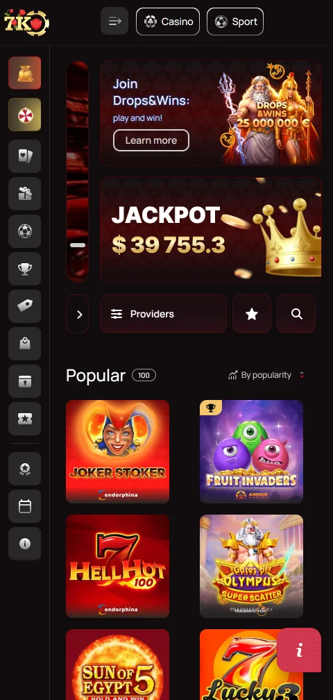 7k Casino experiencia móvil y acceso desde smartphone