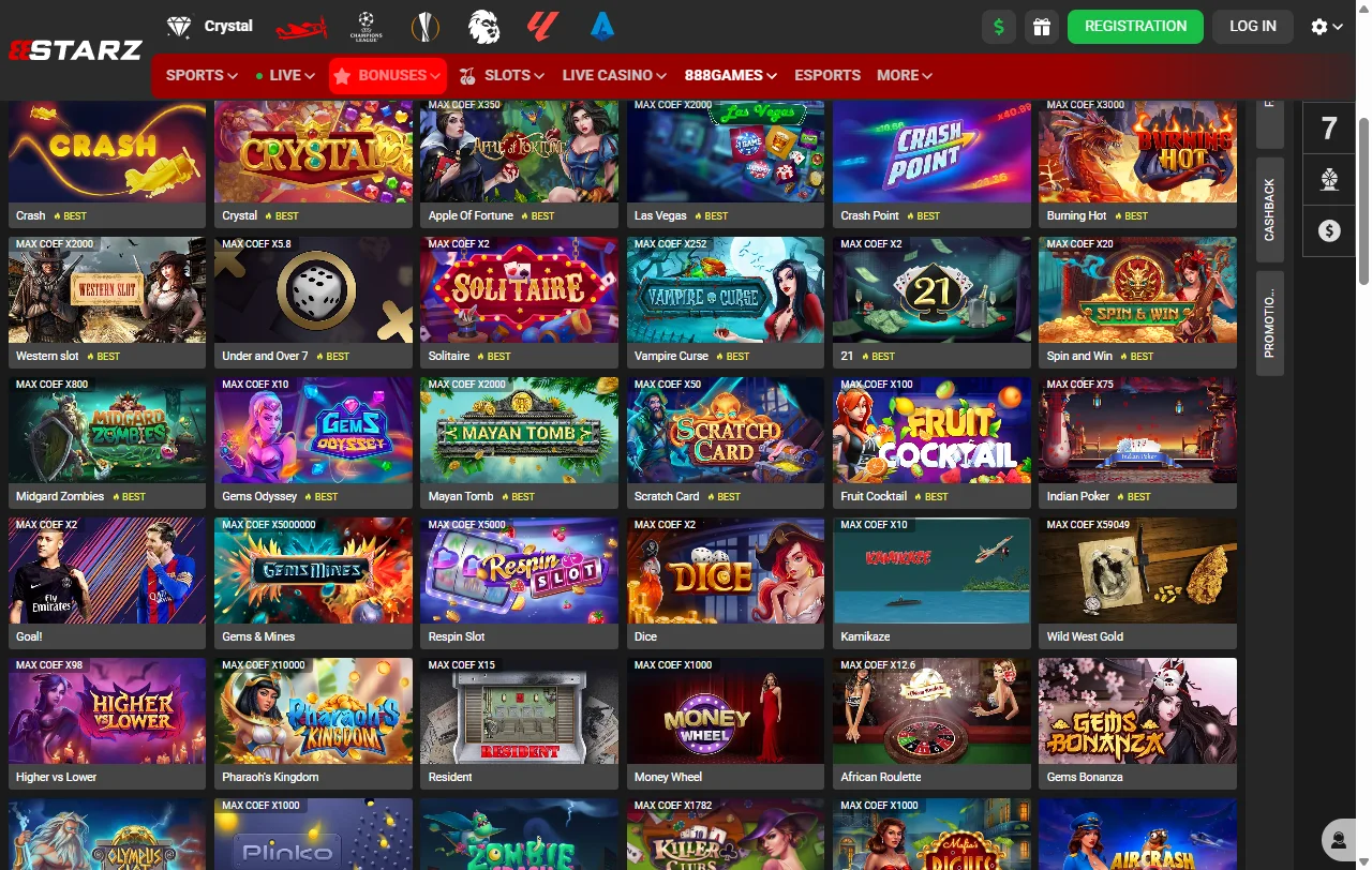 888Starz Casino bonos, promociones y condiciones de bienvenida