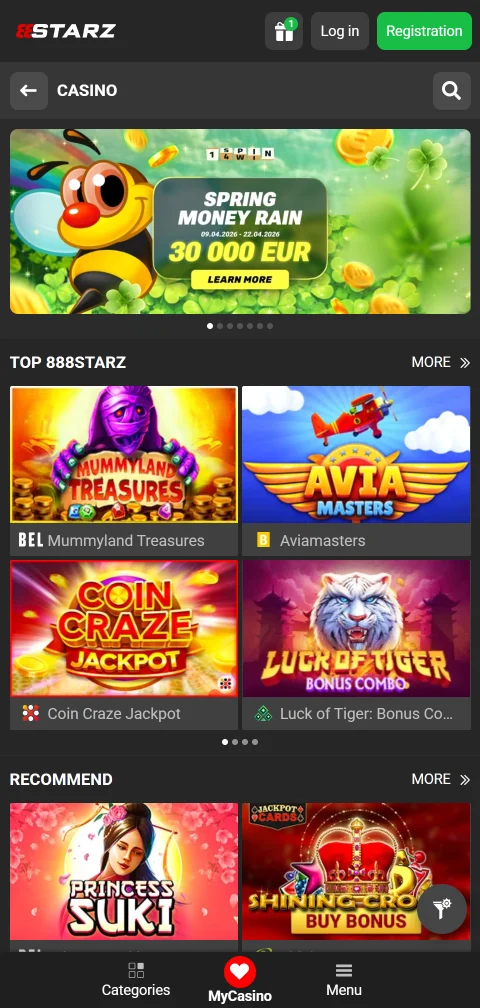 888Starz Casino experiencia móvil y acceso desde smartphone