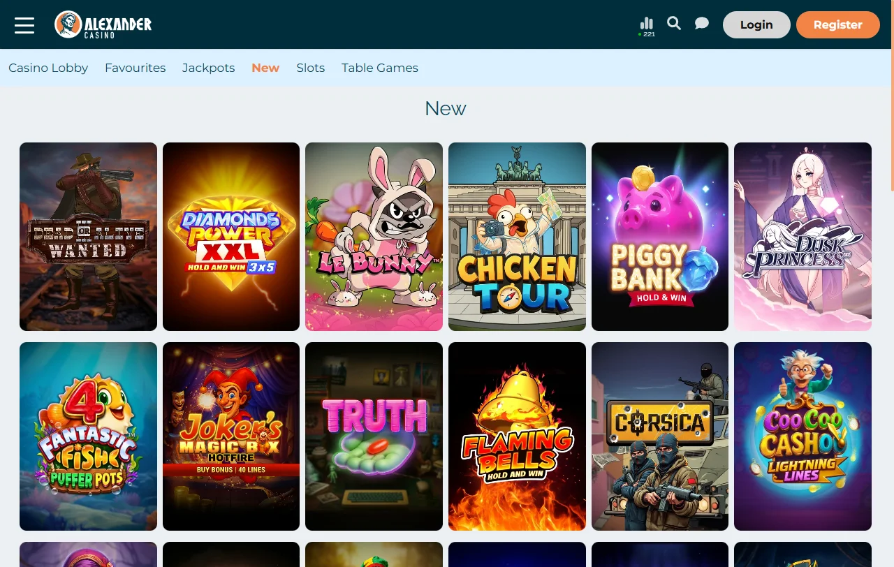 Alexander Casino bonos de bienvenida y promociones disponibles