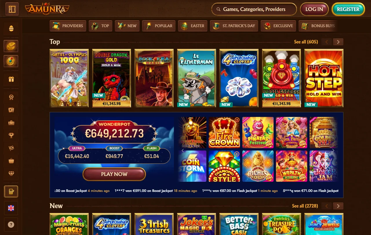 AmunRa Casino bonos, promociones y condiciones de bienvenida