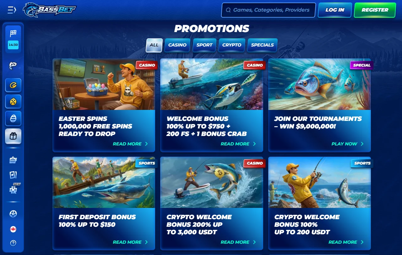 BassBet Casino bono de bienvenida y promociones vigentes