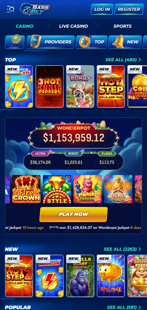 BassBet Casino depósitos, retiros y métodos de pago