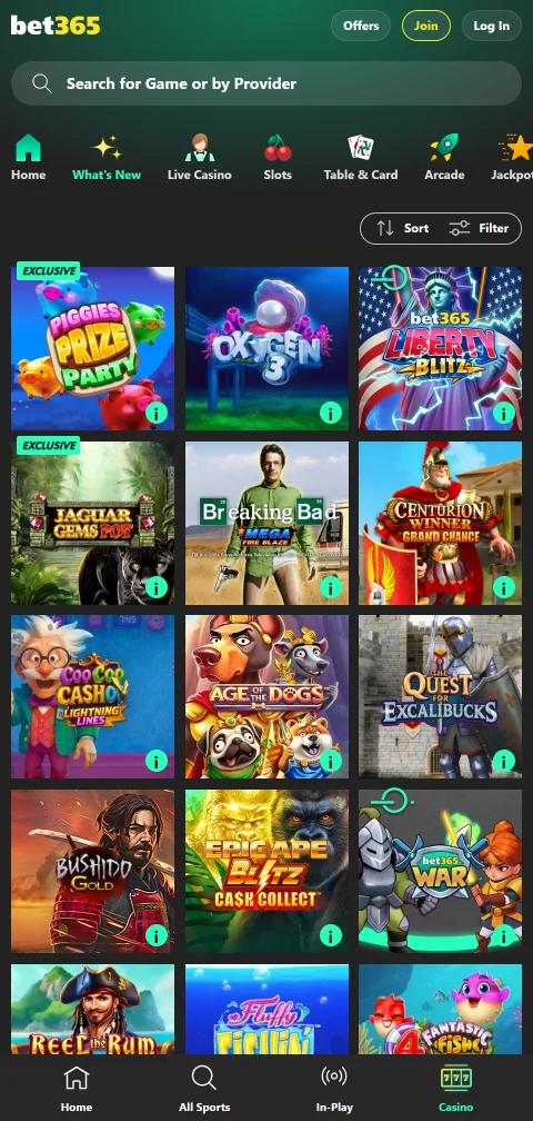 bet365 Casino métodos de pago y retiros seguros