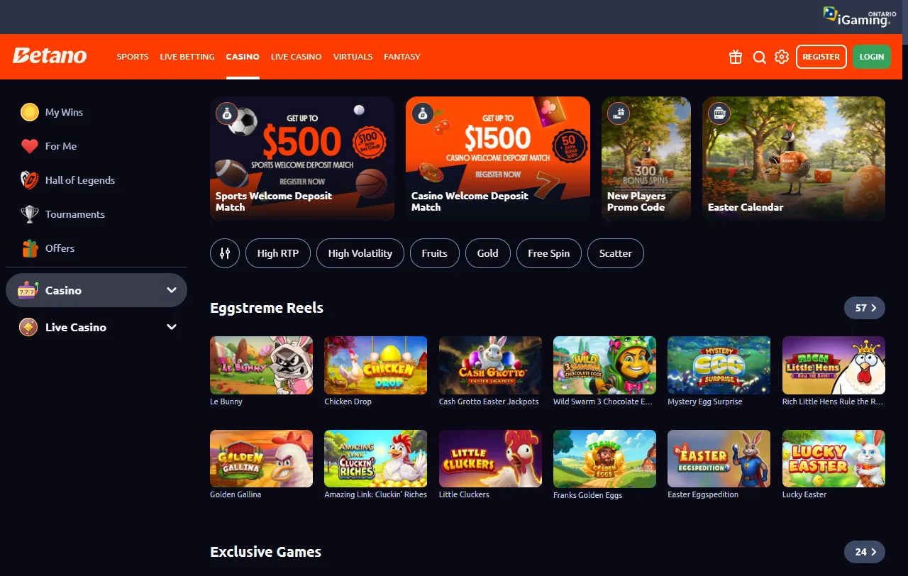 Betano Casino juegos y entretenimiento en línea