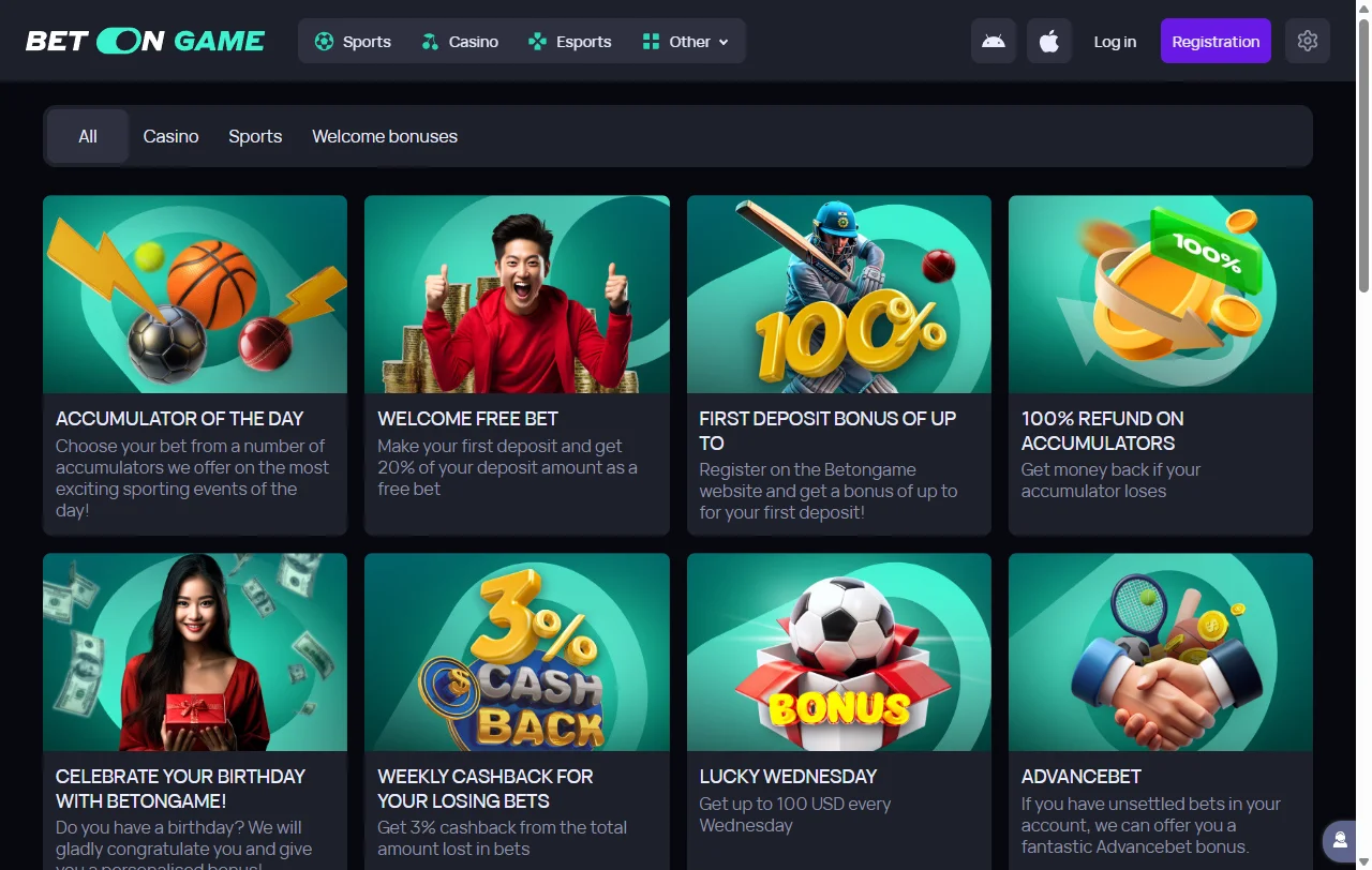 BetOnGame Casino bonos, promociones y oferta inicial
