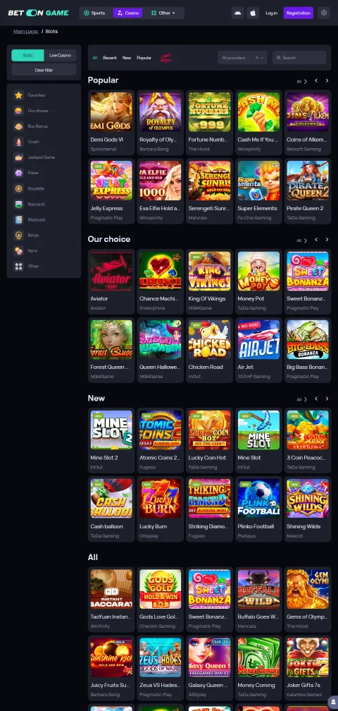 BetOnGame Casino depósitos, retiros y métodos de pago