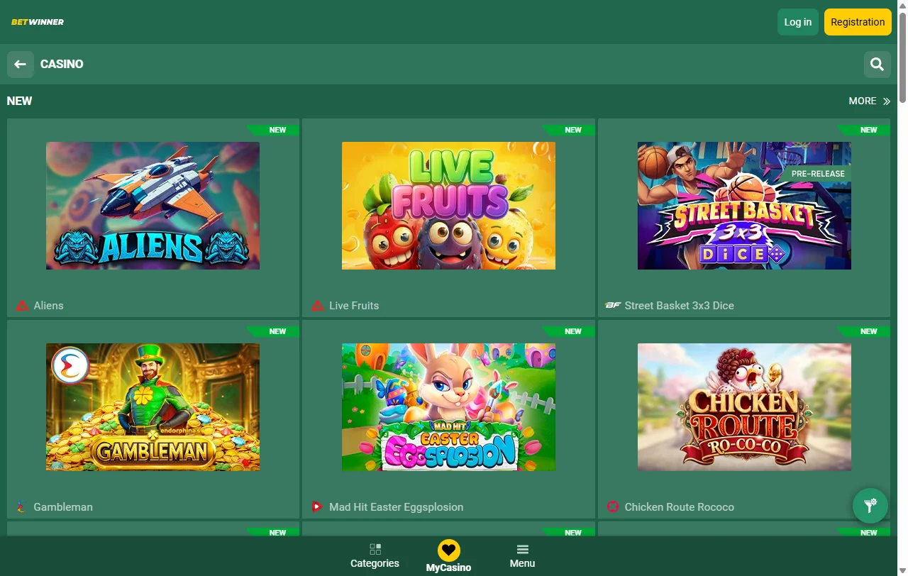 BetWinner Casino juegos, slots y casino en vivo