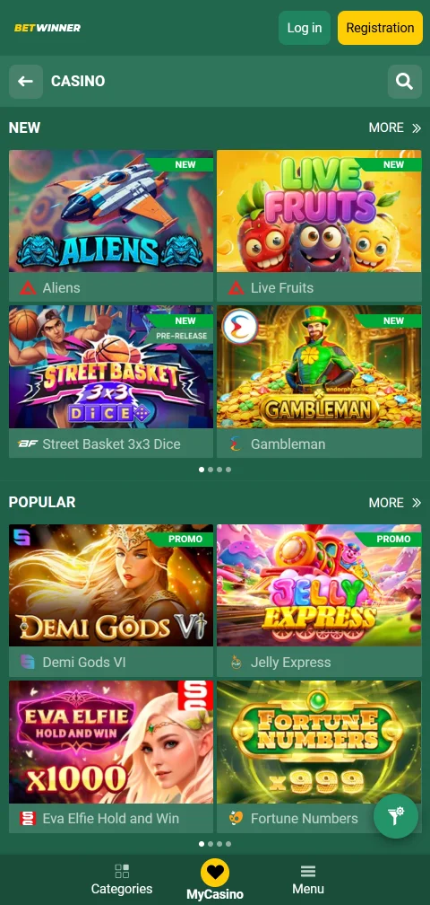 BetWinner Casino depósitos, retiros y métodos de pago