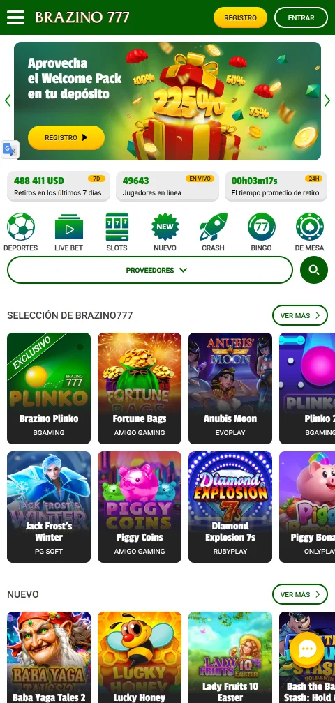 Brazino777 Casino experiencia móvil y acceso desde smartphone