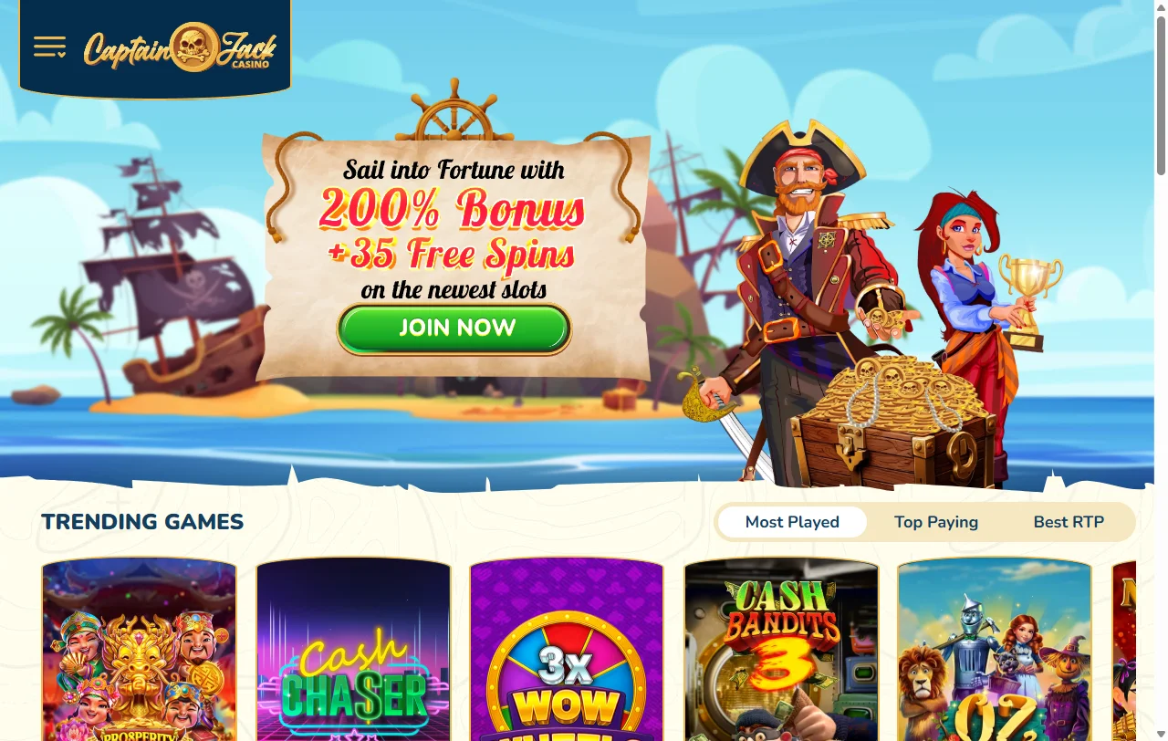 Captain Jack Casino análisis completo para jugadores peruanos