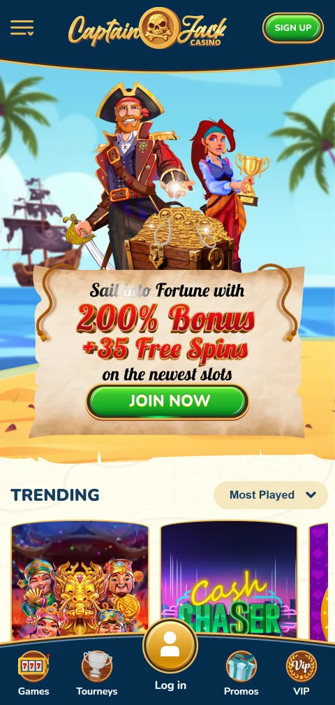 Captain Jack Casino acceso móvil optimizado para Perú
