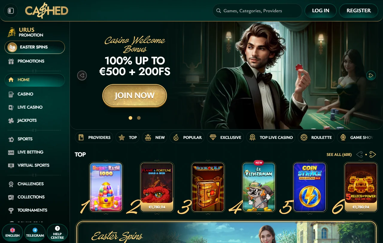 Cashed Casino análisis general para jugadores de Perú