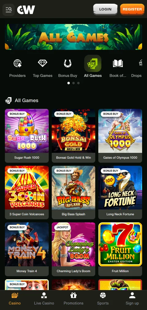 CashWin Casino depósitos, retiros y métodos de pago disponibles