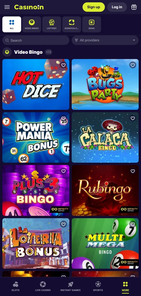 CasinoIn Casino depósitos, retiros y métodos de pago