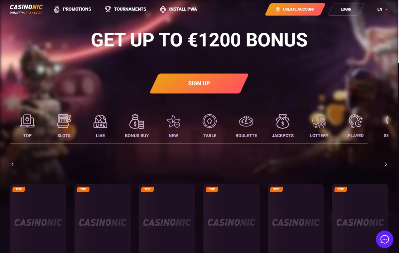 Casinonic Casino análisis completo para jugadores de Perú