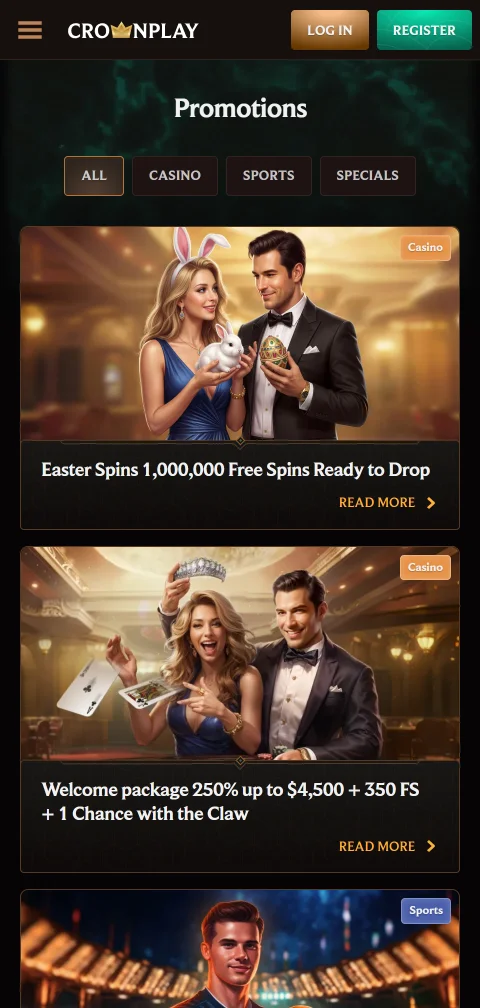 CrownPlay Casino depósitos, retiros y métodos de pago