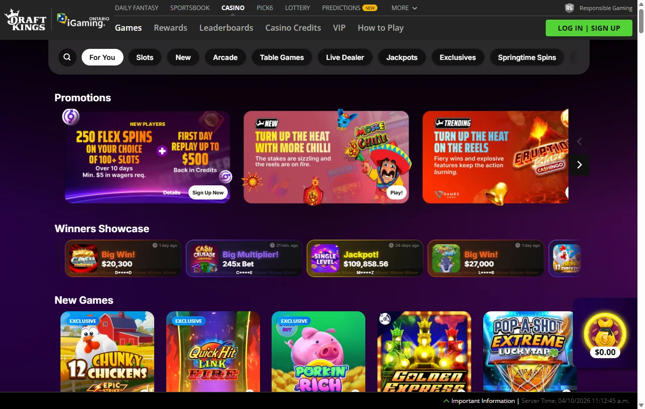 DraftKings Casino análisis completo de plataforma y funciones