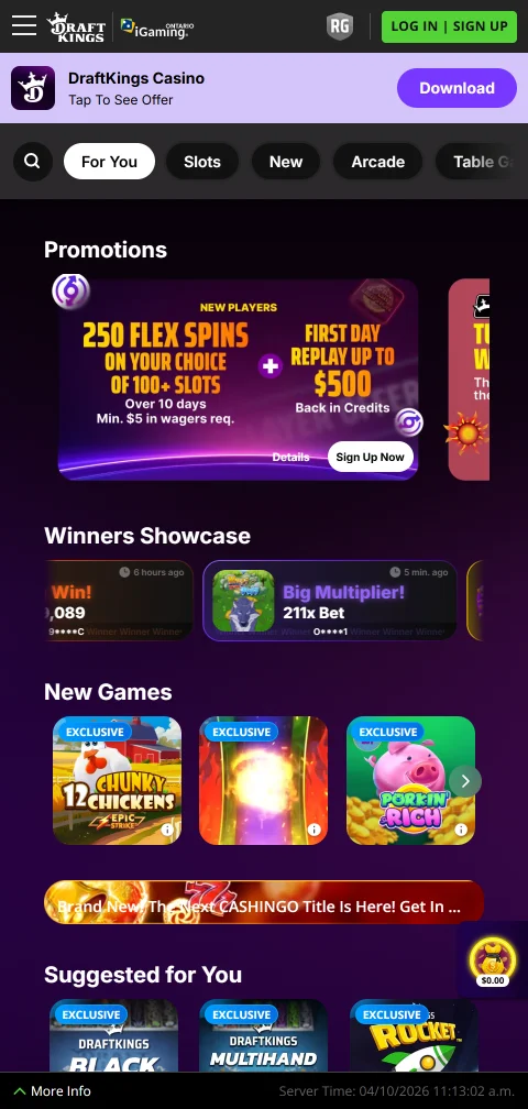 DraftKings Casino experiencia móvil y compatibilidad desde smartphone