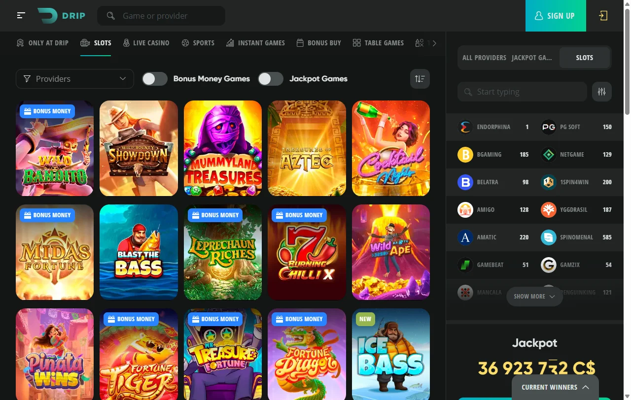 Drip Casino análisis completo para jugadores de Perú
