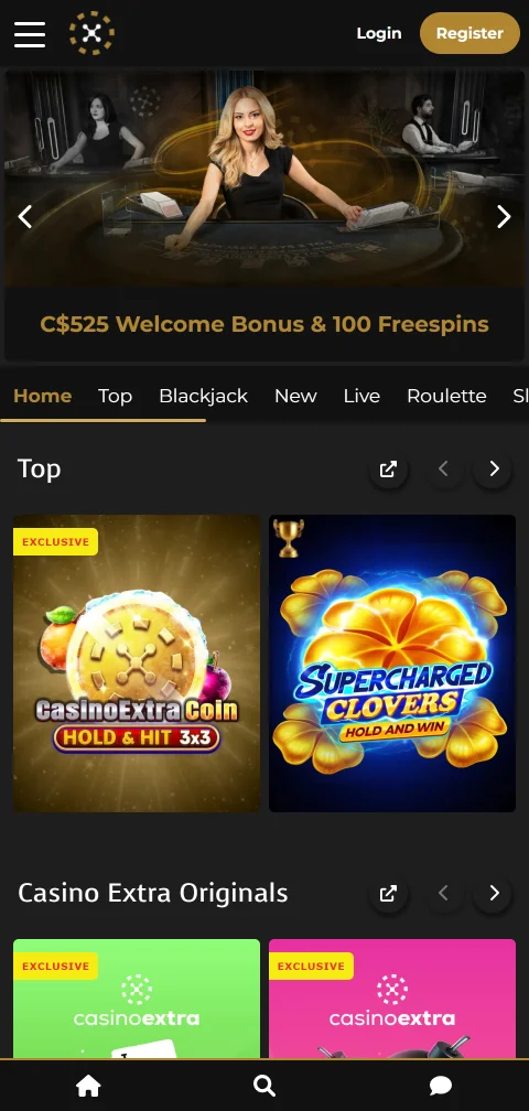 Extra Casino en móvil con acceso flexible desde navegador