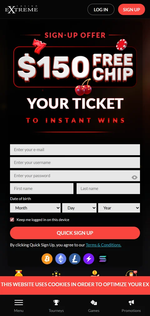Extreme Casino compatible con celular y navegación adaptada para Perú