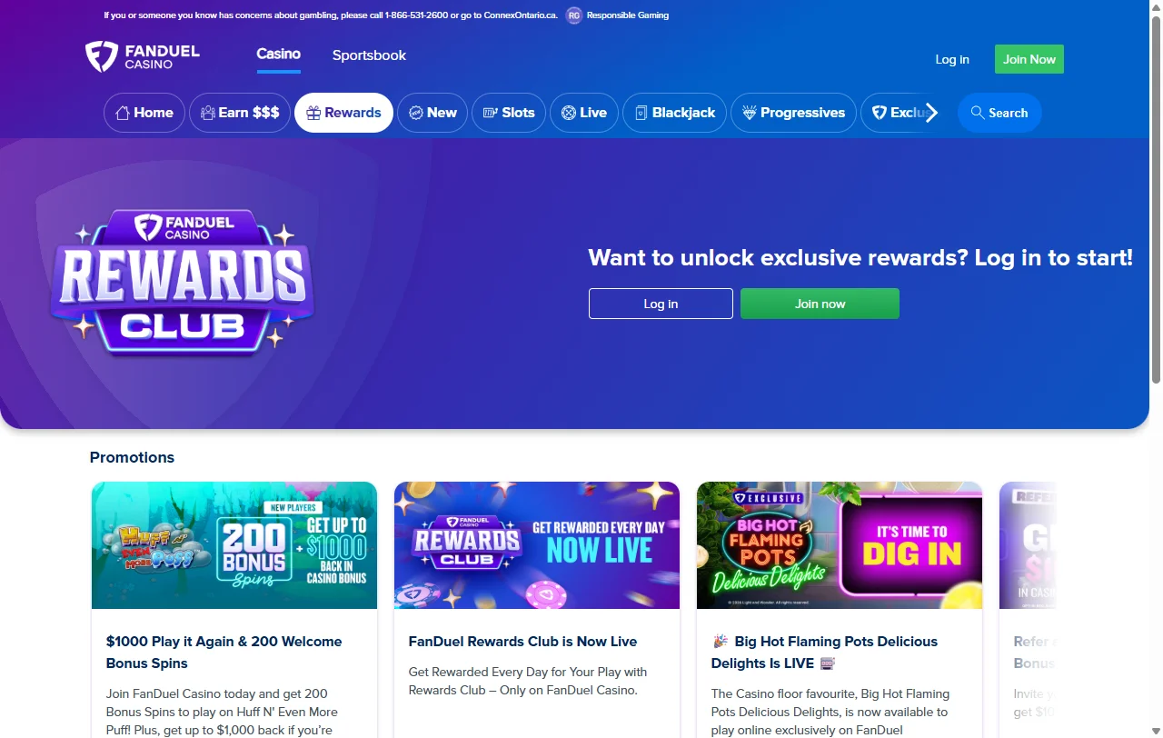 FanDuel Casino bonos, promociones y condiciones de bienvenida