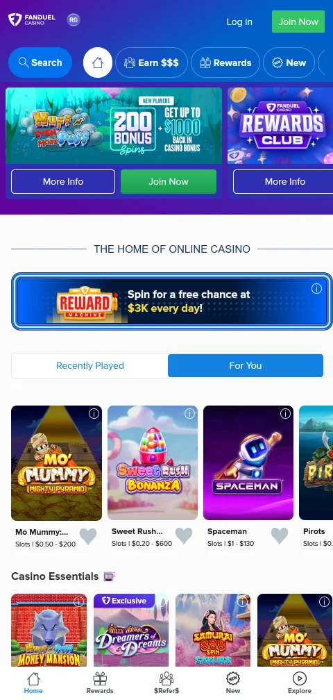 FanDuel Casino depósitos, retiros y métodos de pago