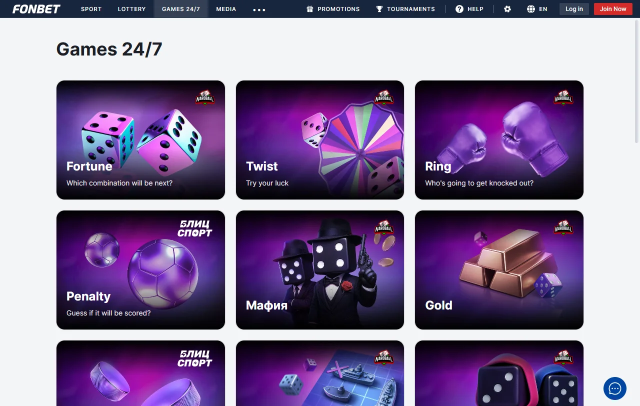 Fonbet Casino juegos, slots y mesas en vivo