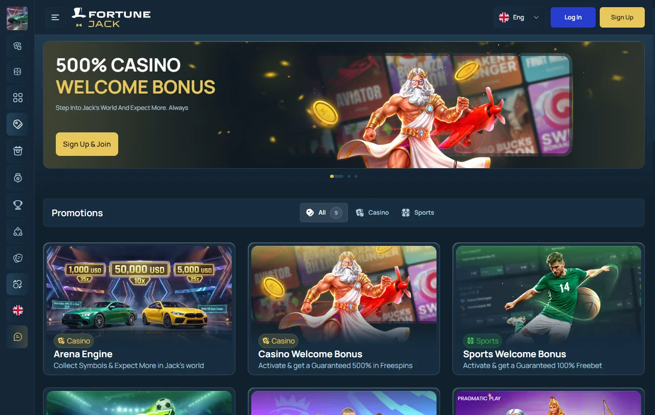FortuneJack Casino juegos, tragamonedas y casino en vivo para Perú