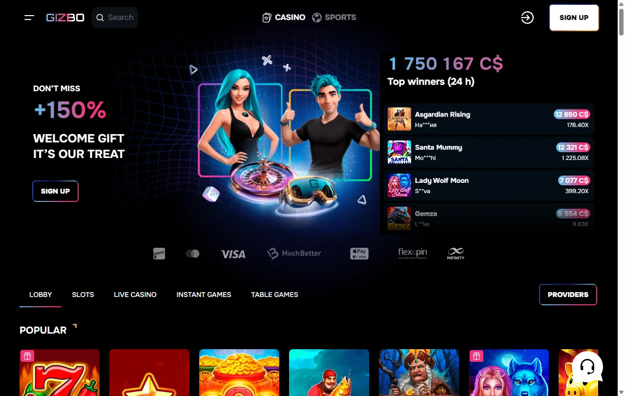 Gizbo Casino análisis completo para jugadores de Perú