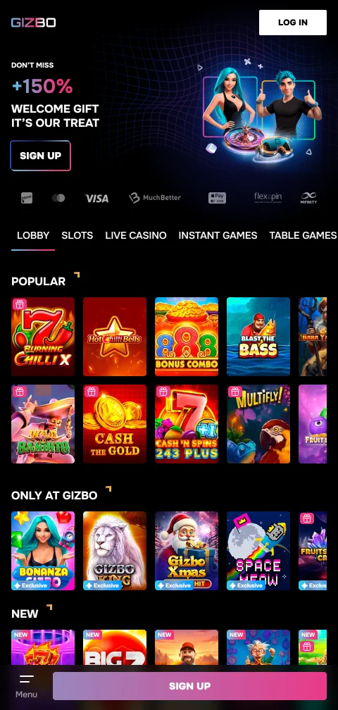 Gizbo Casino experiencia móvil y acceso desde smartphone
