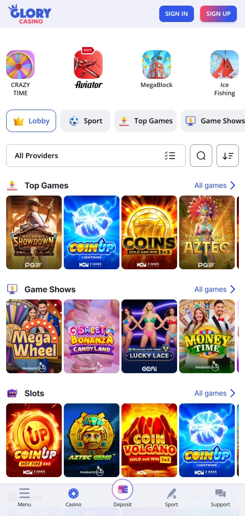 Glory Casino experiencia móvil para jugar desde Perú