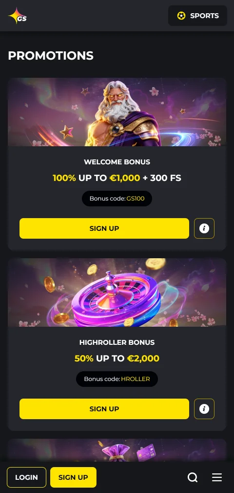 Experiencia móvil de Golden Star Casino en navegadores modernos