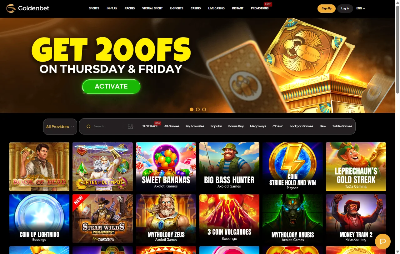 Bonos, promociones y oferta de bienvenida en GoldenBet Casino