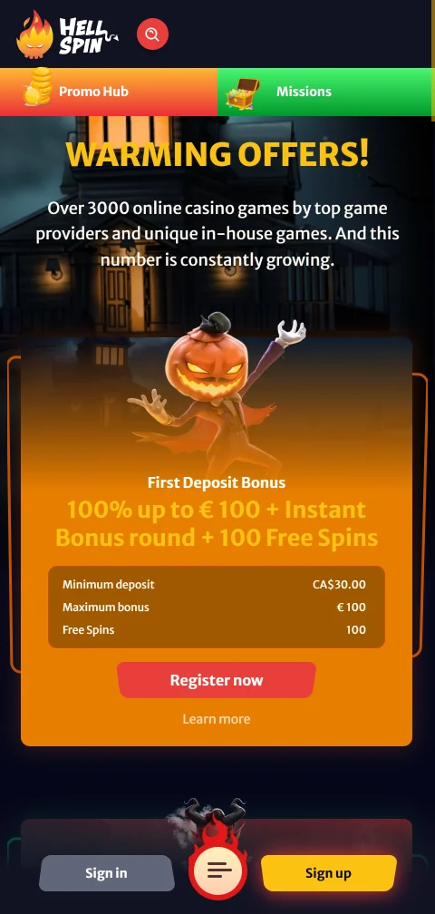 HellSpin Casino opciones de depósito y retiro seguras