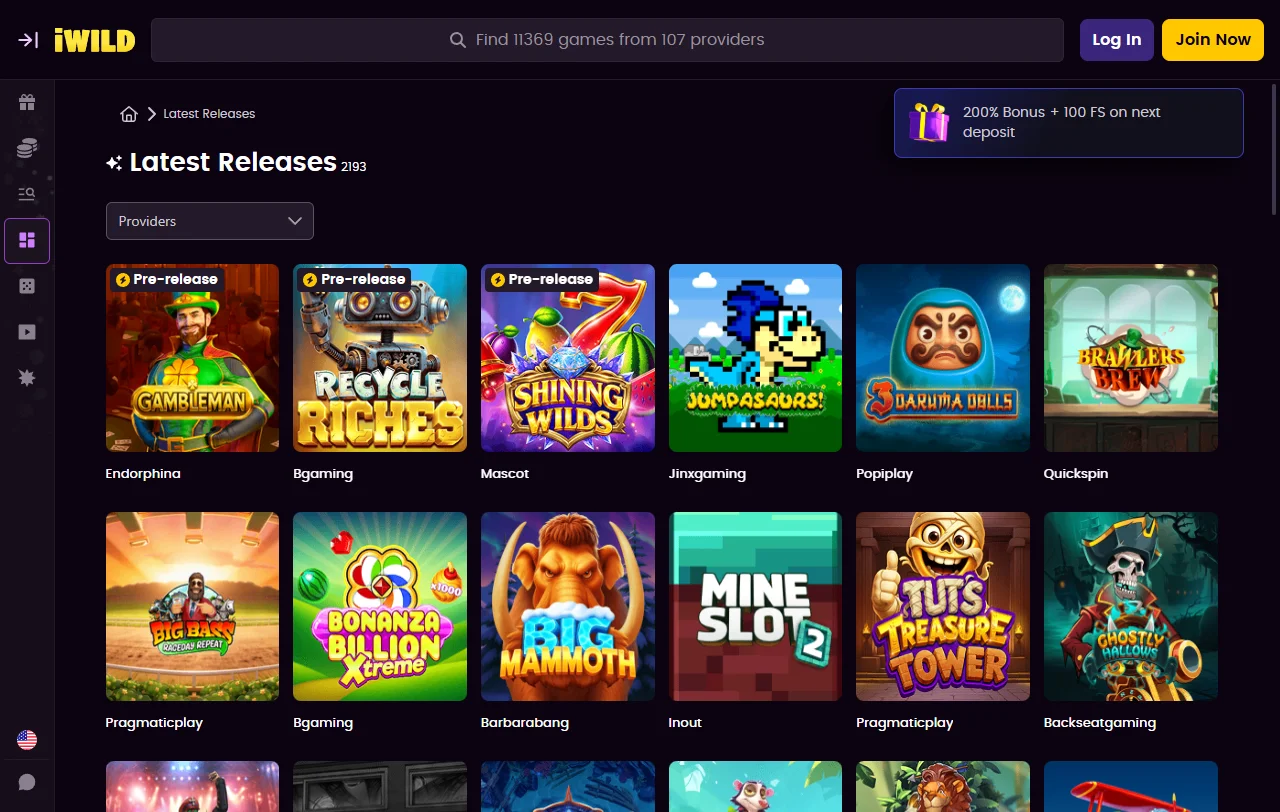 iWild Casino juegos y tragamonedas para Perú
