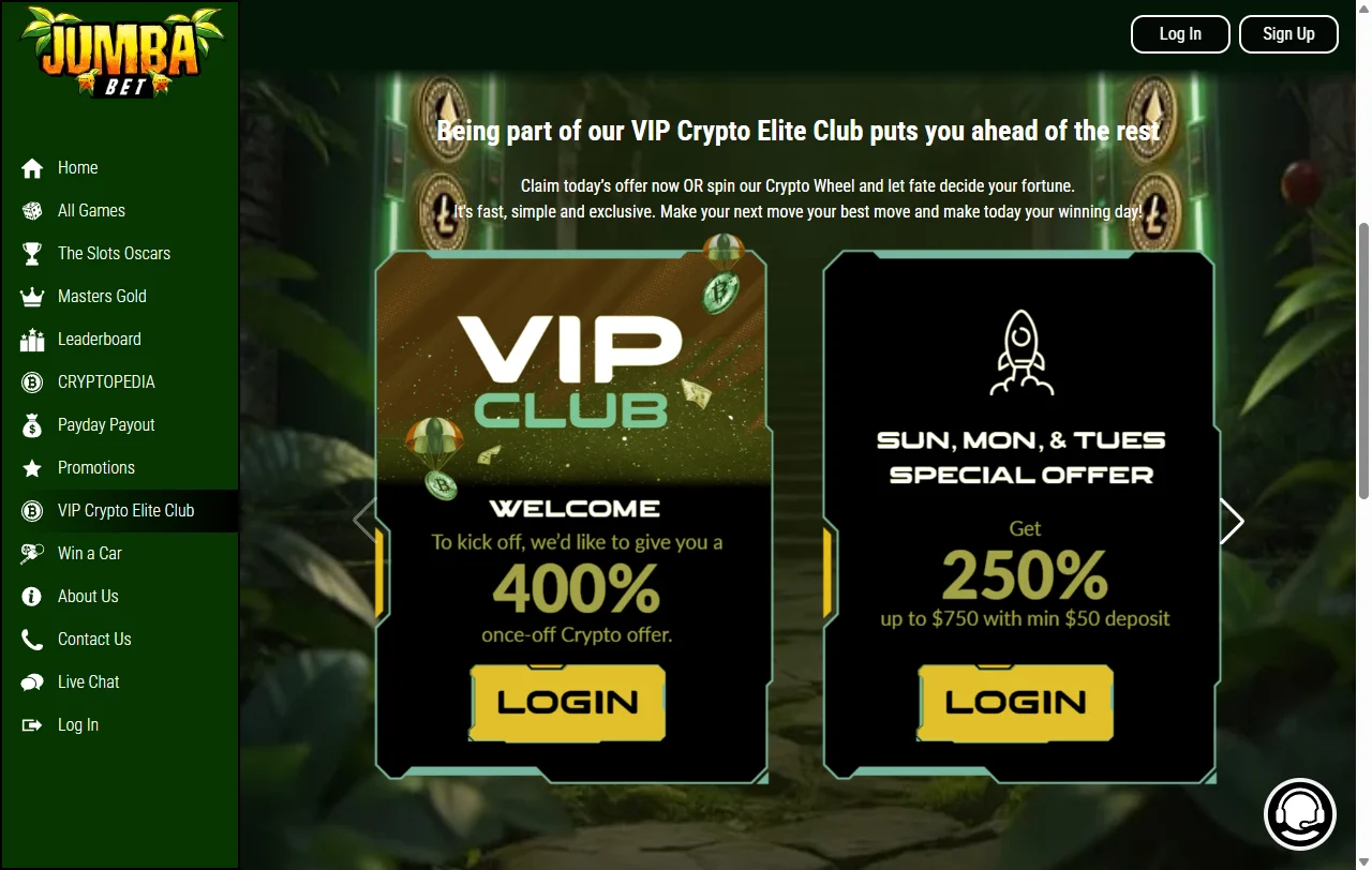 JumbaBet Casino bonos, promociones y condiciones de ingreso