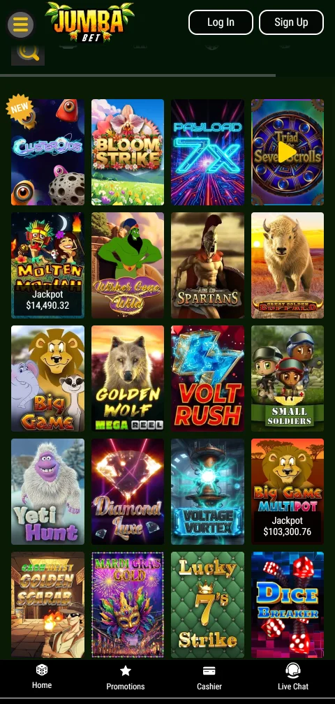 JumbaBet Casino experiencia móvil y acceso desde smartphone