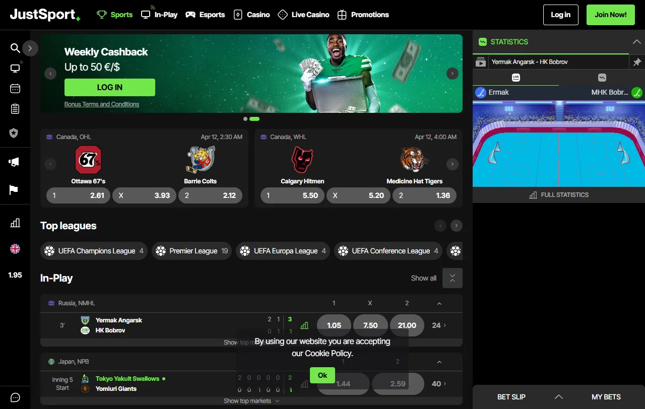 Bonos, promociones y condiciones de bienvenida en Just Casino