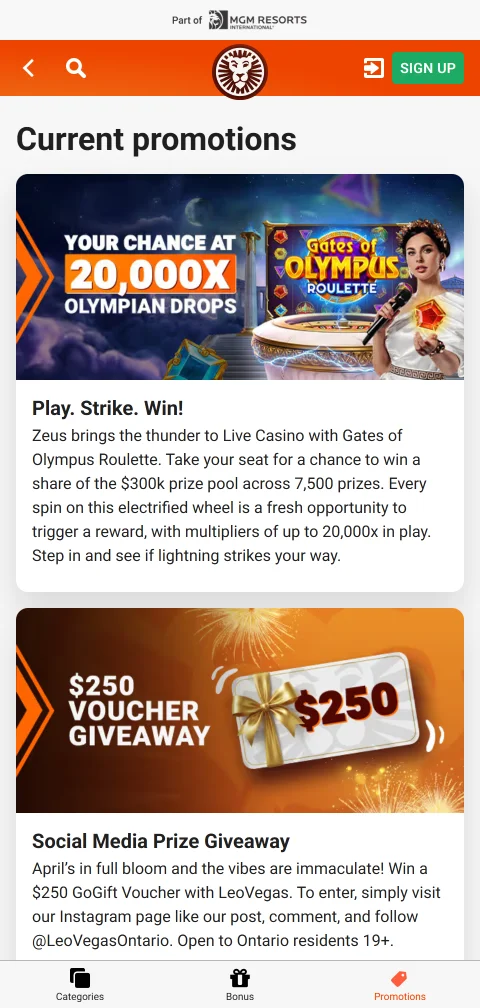 LeoVegas Casino con depósitos, retiros y pagos flexibles