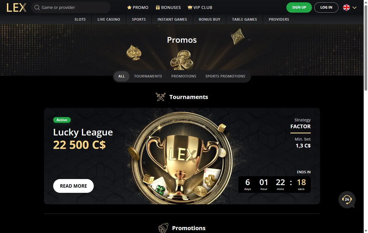 Lex Casino guía sobre bonos, promociones y condiciones de bienvenida