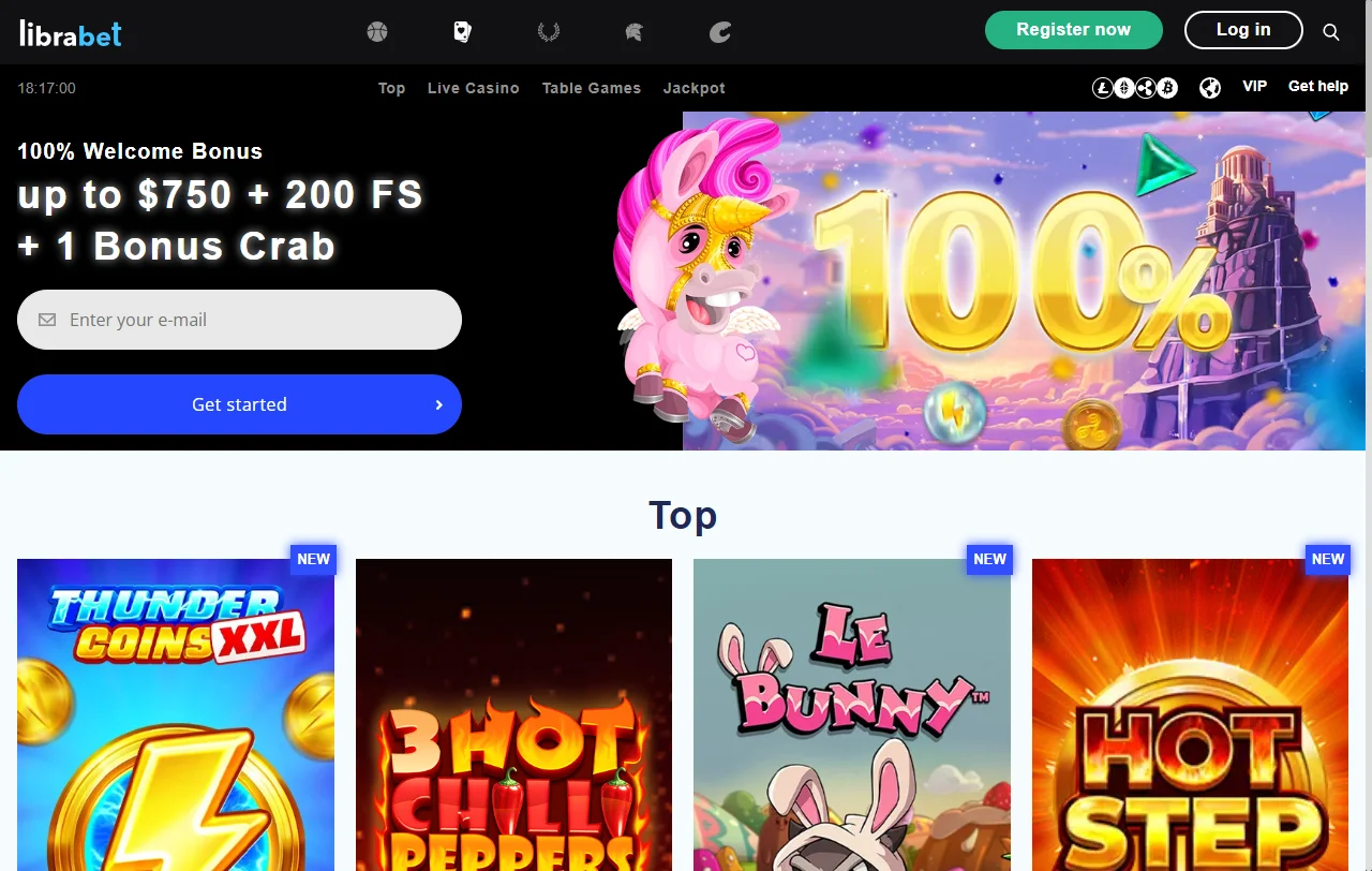 LibraBet Casino bonos de bienvenida y promociones generales