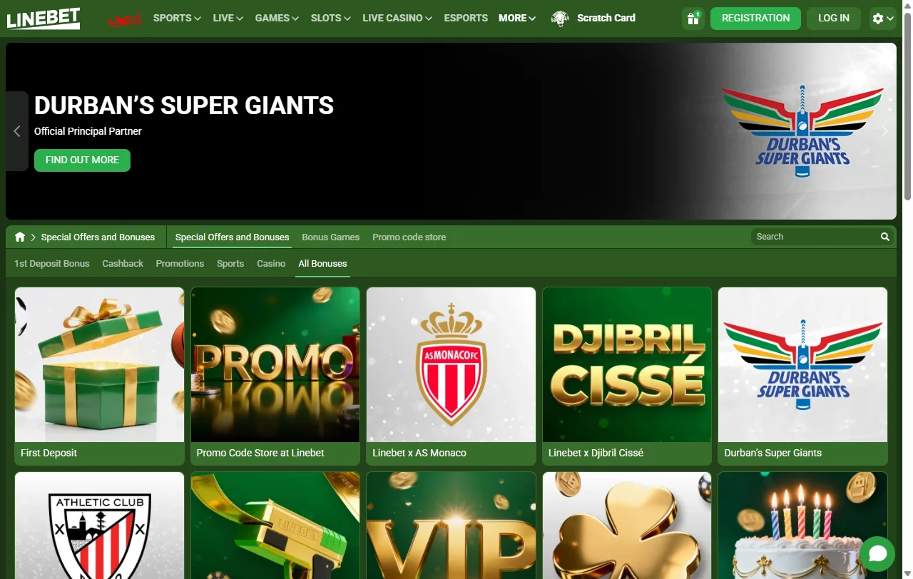 Linebet Casino con juegos, slots y opciones de entretenimiento