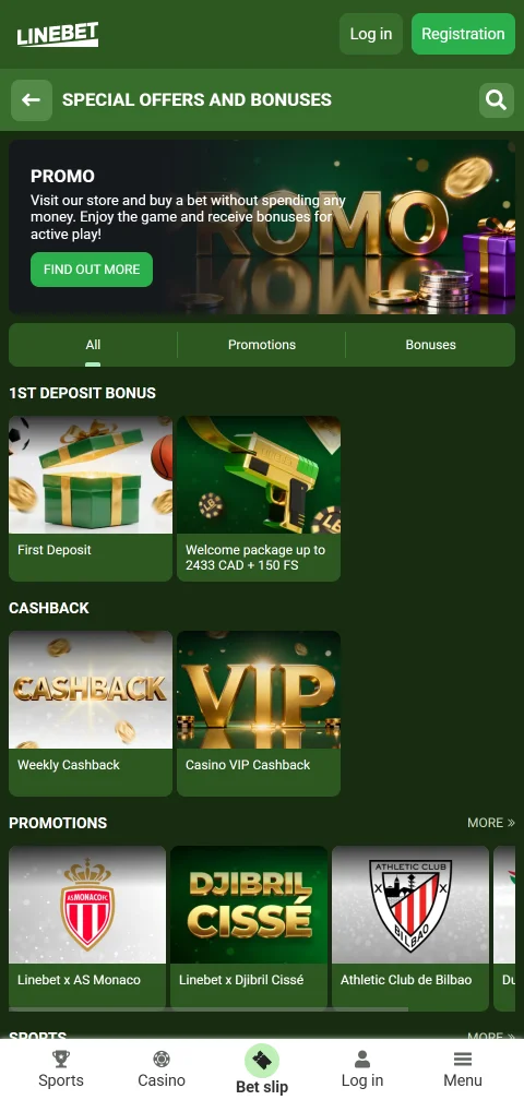 Linebet Casino con depósitos, retiros y métodos de pago