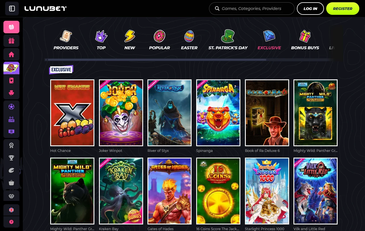 Bonos y promociones explicadas en Lunubet Casino